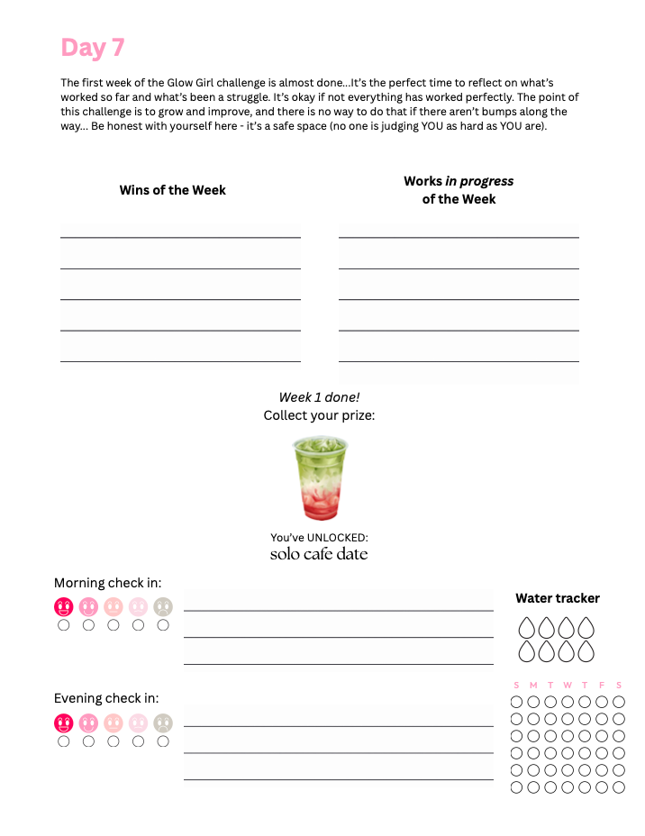 ✨ Glow Girl ✨ Habit Tracker